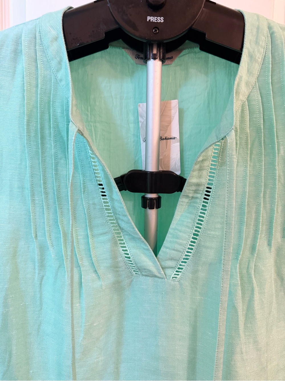 Tommy Bahama St. Lucia Sleeveless Tiered Dress - Aqua Jade - Picture 4 of 5
